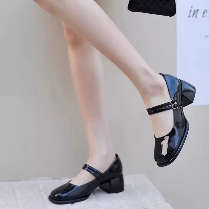 ​ Chaussures de mariage Vintage à bout carré pour femmes