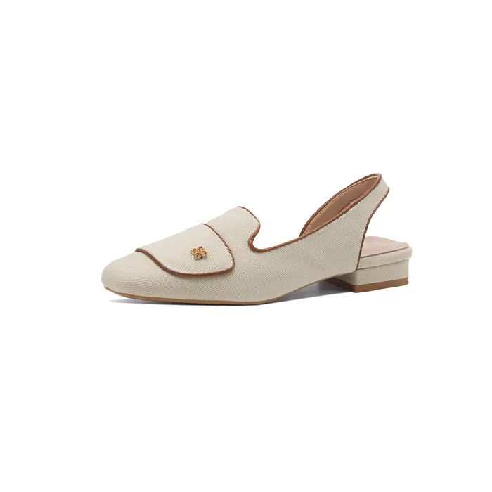 Mules élégantes à bride arrière pour femme, escarpins minimalistes à bout carré et talon bas, chauss