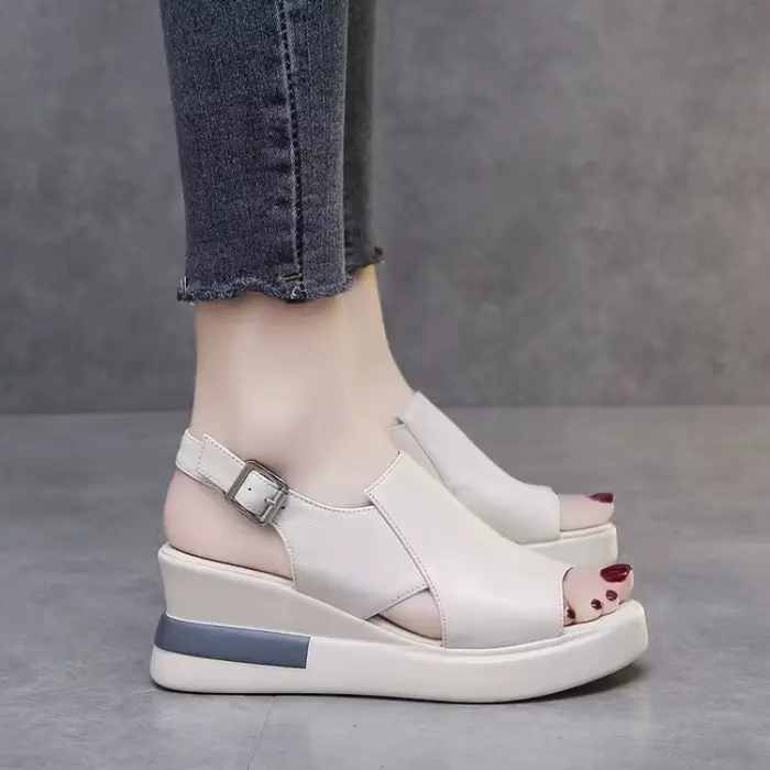 2025 femmes plate-forme sandales à talons compensés nouvel été