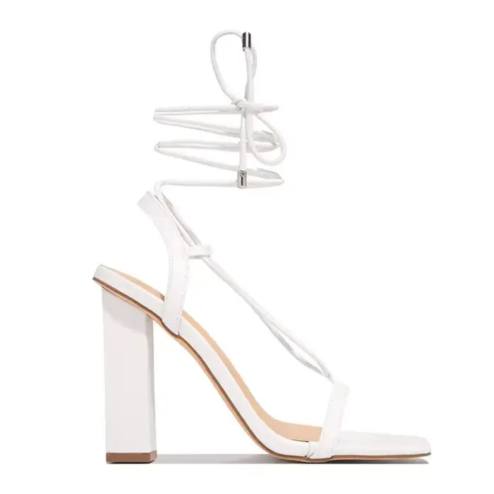 Sandales à Talons Hauts pour Femme, Chaussures de Soirée, 36-43