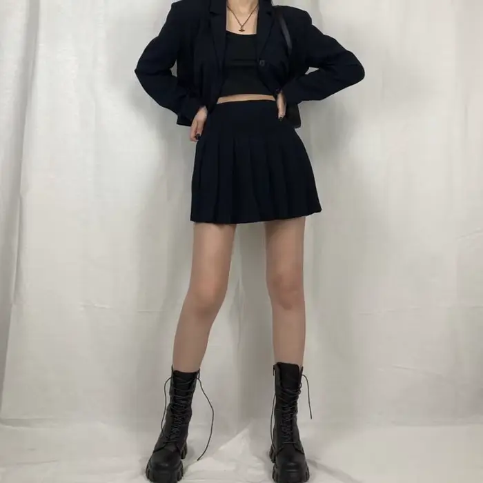Nouveau mi-mollet bottes femmes automne hiver mode à lacets dames Chelsea fermeture éclair Botas Mujer