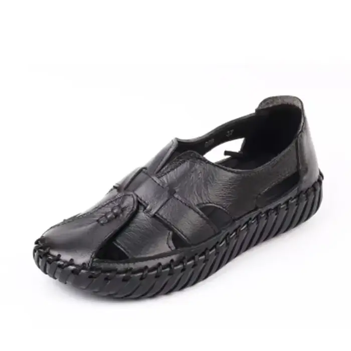 Ngouxm femmes sandales été en cuir véritable à la main dames chaussure en cuir sandales femmes chaus