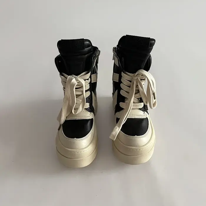 Bottines à semelle épaisse pour femmes, chaussures montantes Design, chaussures de sport décontracté