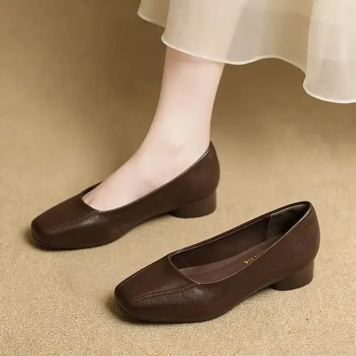 Escarpins de soirée pour femme à bout pointu, talon texturé, semelle intérieure en mousse à mémoire 