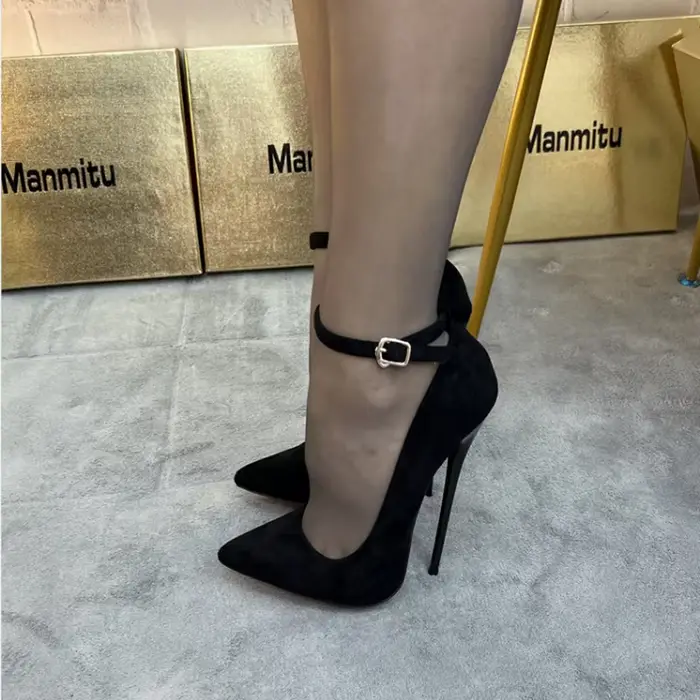 CACA-Escarpins à talons hauts en cachemire pour femmes, chaussures de pole légitipour femmes, sexy,