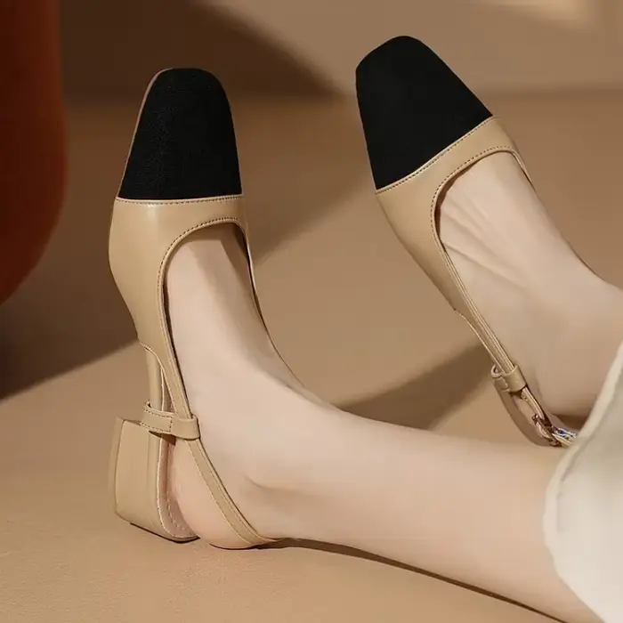 Soldes d'été : Sandales élégantes à talon moyen pour femme