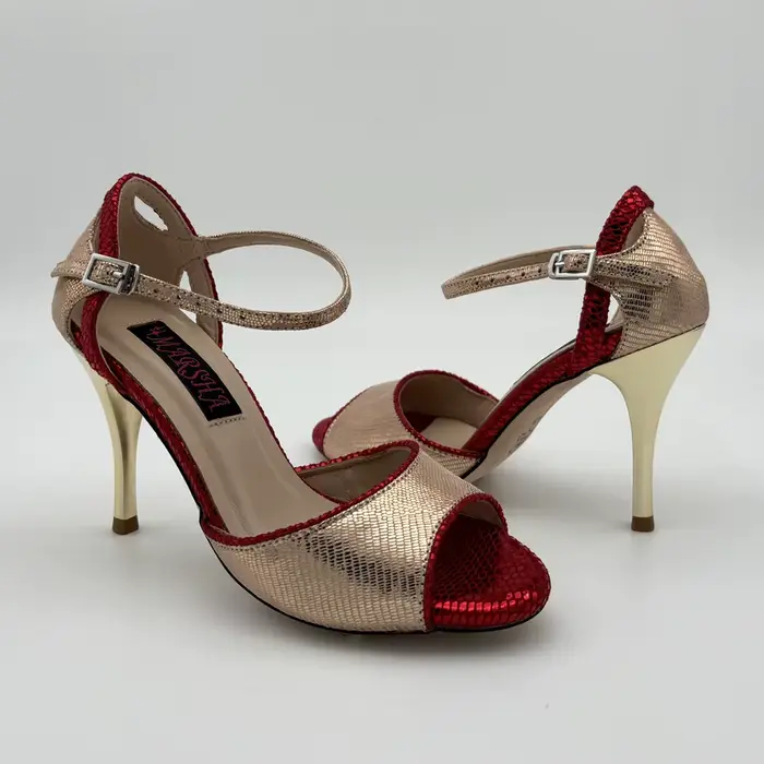 NOUVEAU Chaussures de Tango Argentin en Cuir à Semelle Rigide, Talon 7,5 cm ou 9 cm, Chaussures de S
